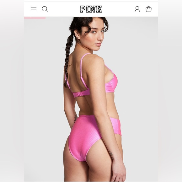 PINK Victoria's Secret Other - NWT Victoria Secret PINK High-Waisted Cheeky Bikini Bottom